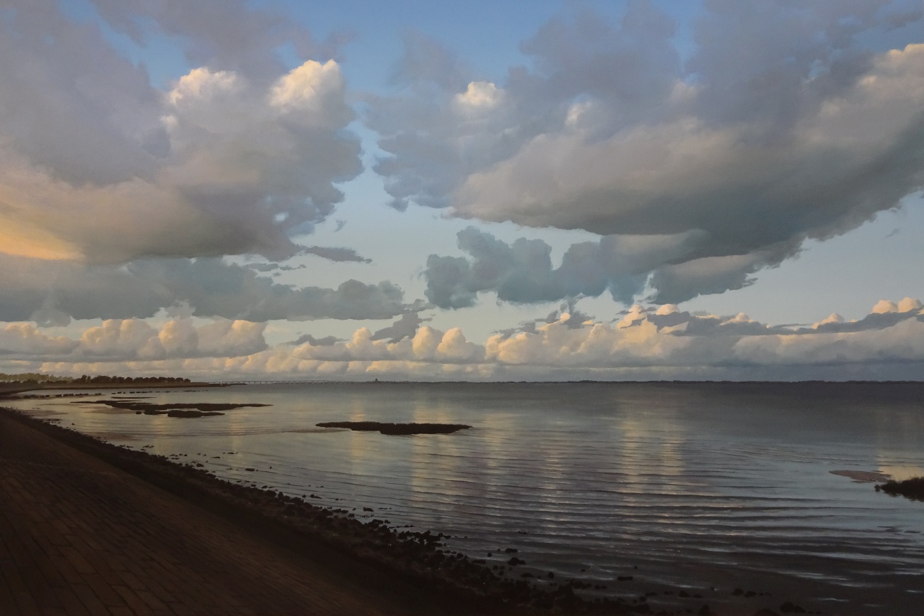 Avondlicht, Oosterschelde bij Kattendijke